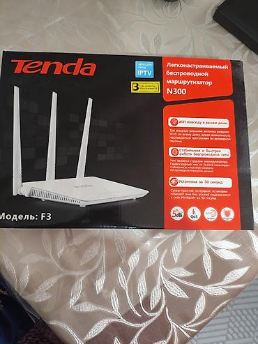 işlənmiş komputerlər: Tenda F3 N300 Wi‑Fi marşrutlayıcı - Model: Tenda F3 (N300) - Sürət — 2