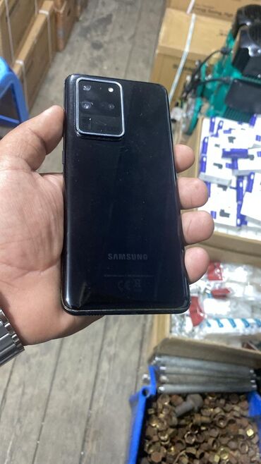 s20 ikinci el: Samsung Galaxy S20 Ultra, 128 GB, rəng - Qara, Düyməli, Barmaq izi, Face ID