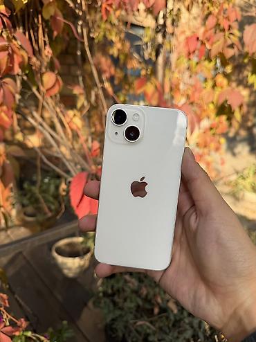 IPhone 14, Б/у, 128 ГБ, Белый, 77 %