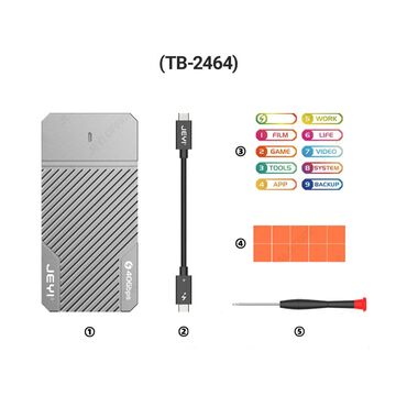 обмен ноутбука: Кейс для ssd с поддержкой USB4 и Thunderbolt 3, 4 Корпус JEYI