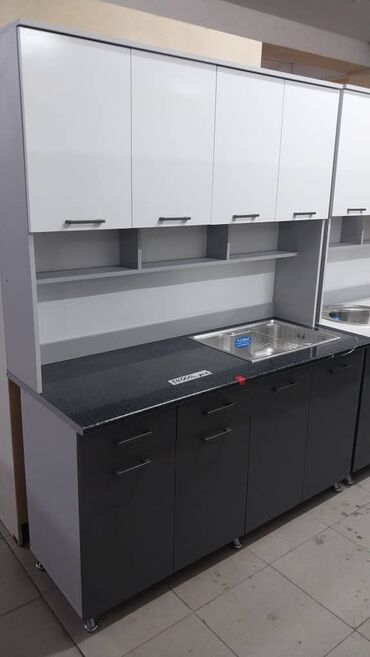 Кухонные гарнитуры: Кухонный гарнитур, Новый, цвет - Белый, ДСП, Платная доставка, Самовывоз — 16