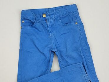 jeansy czarne z przetarciami: Spodnie jeansowe, Lupilu, 5-6 lat, 110/116, stan - Dobry