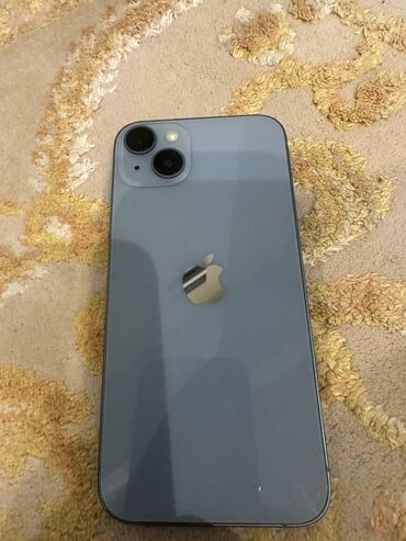 Apple iPhone: IPhone 14 Plus, 256 GB, Pacific Blue, Simsiz şarj, Face ID