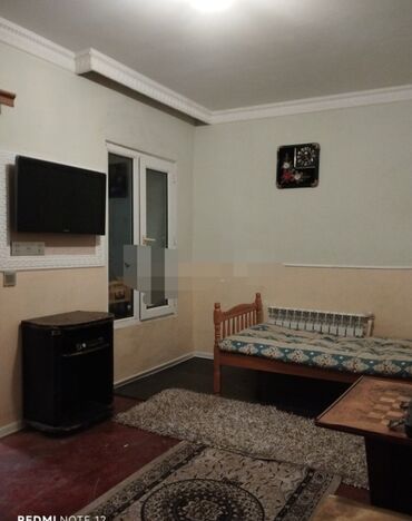 gencede kiraye evler ayliq: 20 kv. m, 1 otaqlı