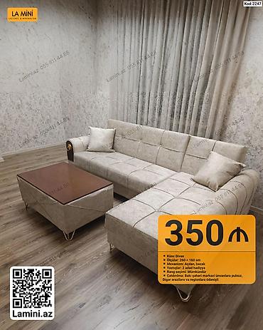 Ev və bağ: Künc divan – La Mini - Ölçülər: 260 × 160 sm - Mexanizm: açılan — 1