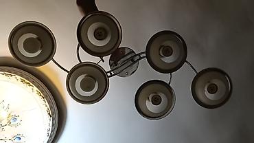 İşıqlandırma: Çılçıraq, 6 lampa, Şüşə — 4