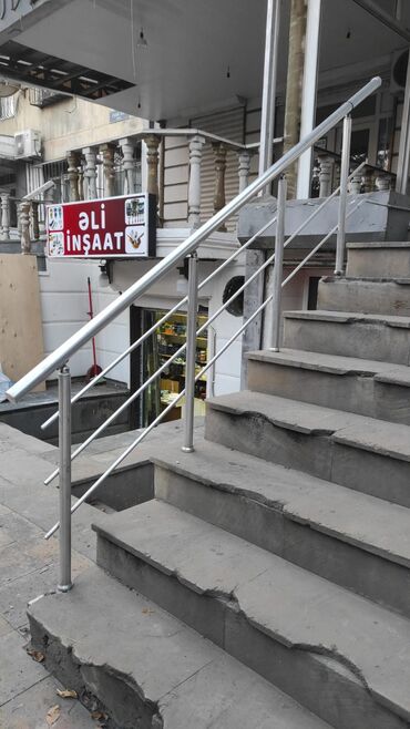 Pilləkən məhəccərləri: Alminum məhəccər.balkon üstü alminum məhəccər 38 azn den başlayan — 4