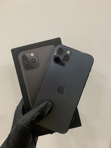 Apple iPhone: IPhone 11 Pro, Б/у, 64 ГБ, Space Gray, Защитное стекло, Чехол, Коробка, 85 %