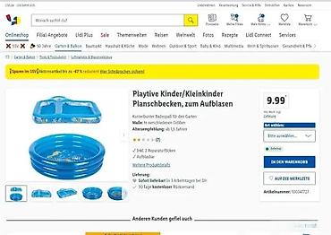 Sve za dečije igralište: Playtive set za igru sa vodom i peskom + dečiji bazen na naduvavanje — 9