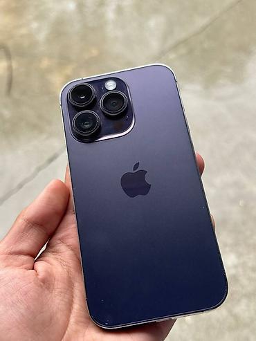 iphone pro 14: IPhone 14 Pro, Новый, 128 ГБ, Deep Purple, Защитное стекло, Чехол, 100 % — 1