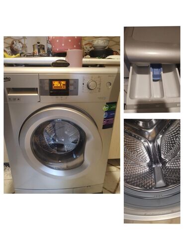 бу стиральные машины: Paltaryuyan maşın Beko, 7 kq, Avtomat, Qurutmasız, Kredit yoxdur