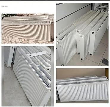 Panel radiatorlar satılır. Müxtəlif ölçülərdə çox sayda mövcuddur. Ağ