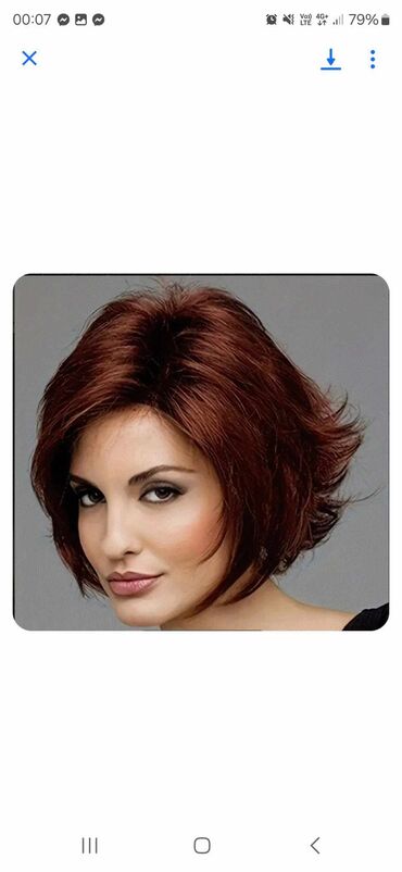 Perike i klipse: Smeđa perika sa šiškama, ravne dužine. Perika je pogodna za na lalafo.rs — 21 Perike i klipse: Smeđa perika sa šiškama, ravne dužine. Perika je pogodna za — 21