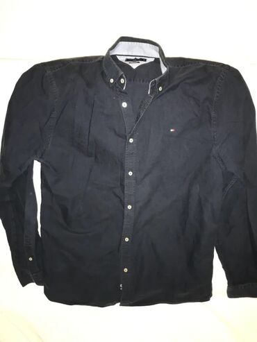 Košulje: Original Tommy Hilfiger kosulja L 100% cotton Teget plava Ramena 50cm — 1