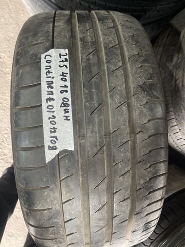 corolla runx: Шиналар 275 / 40 / R 18, Жай, Колдонулган, 1 даана, Жеңил унаалар, Continental