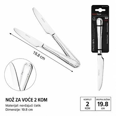 KMT Nož za desert sa cvetnom drškom 2402966 Elegantni set noževa za