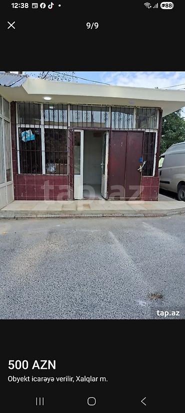 Kommersiya daşınmaz əmlakı: İcarəyə obyekt – Xalqlar metrosu yaxınlığı - Təyinat: kiçik ticarət — 2