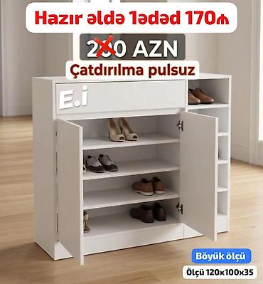 malayziyanın şfaneri: *Ayaqqabı dolabı Hazır əldə 1ədəd 170AZN💥* *Çatdırılma və — 1