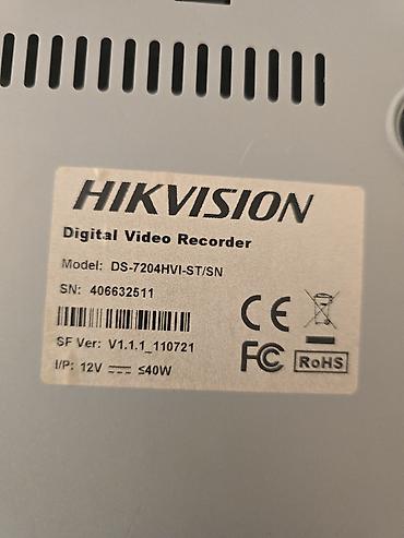 Ofis avadanlığı: Təcili satılır Hikvision 4 kanal DVR DS-7204HVI-ST/SN HIKVISION — 3
