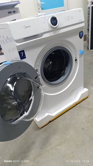 Стиральные машины: Стиральная машина Midea, Новый, Автомат, До 7 кг, Полноразмерная at lalafo.kg — 9 Стиральные машины: Стиральная машина Midea, Новый, Автомат, До 7 кг, Полноразмерная — 9