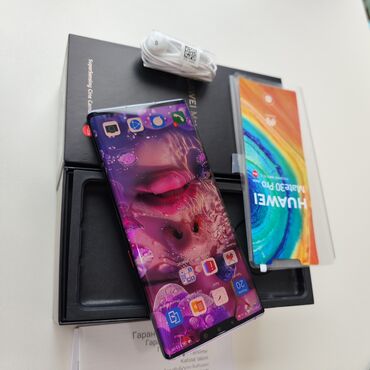 30 manatlıq telefonlar: Huawei Mate 30 Pro 5G, 256 GB, rəng - Göy, Barmaq izi, Face ID