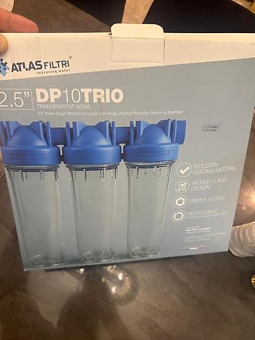 massaj yeni: Atlas Filtri DP 10 TRIO – 10” üçmərhələli su filtrləmə sistemi — 1