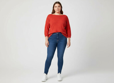 sweter z odkrytymi ramionami zara: Sweter damski, rozmiar 4XL