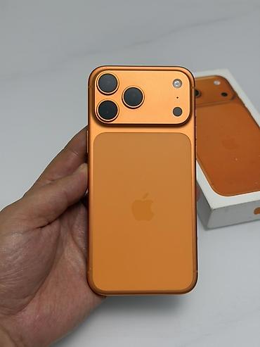 айфон купить бишкек: IPhone 17 Pro Max, Б/у, 512 ГБ, Оранжевый, Коробка, 95 % — 2