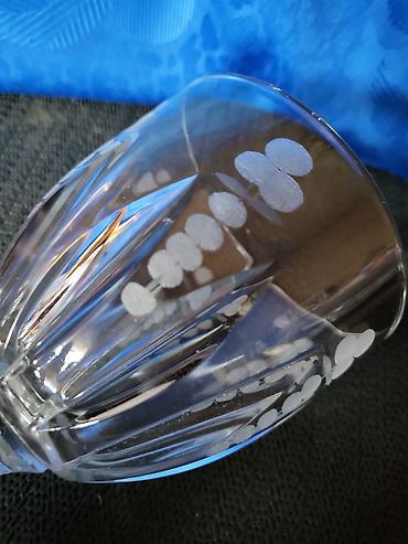 Čaše: Bohemija servis za vino,kristal,led kristal,brusen kristal. iz — 14