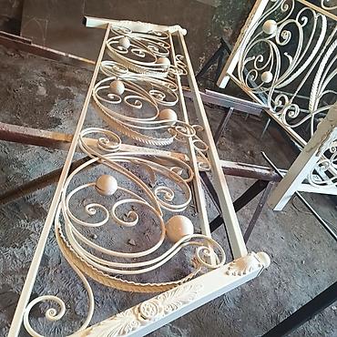 Готовые перила: Готовые перила, Материал: Кованное железо, Для крыльца — 24