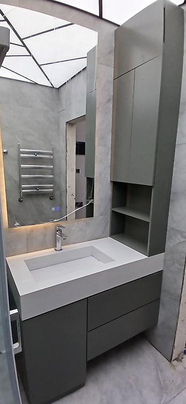 hamam əşyaları: Məhsul: Hamam mebeli və aksesuarları dəsti Təsvir: - Müasir dizaynlı — 2