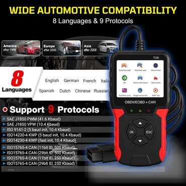 Alati za automobile: Novo- T06 OBDII / EOBD + CAN Dijagnostika Funkcije: Čitanje kodova — 5