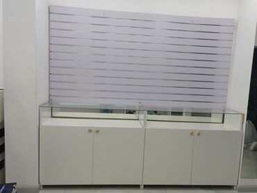 Setka vitrinləri: Mağaza üçün avadanlıq dəsti - Divar üçün metal tor panellər: Ağ — 17