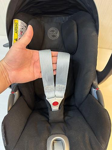 Коляски: Коляска, цвет - Черный, Б/у — 8