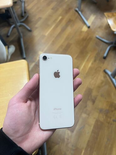 Apple iPhone: IPhone 8, 64 GB, Rose Gold, Barmaq izi, Simsiz şarj