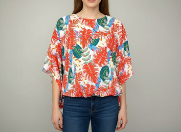 czerwona bluzki allegro: New Collection, Women's blouse, size One size