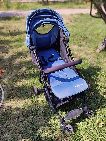 Коляски: Прогулочная коляска Babystone, цвет — голубой деним,очень лёгкая 4 кг — 7