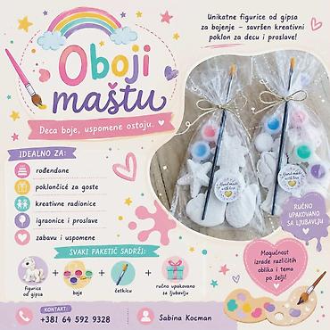 toys: OBOJI MAŠTU – ručno rađeni setovi za bojenje gipsanih figurica — 1