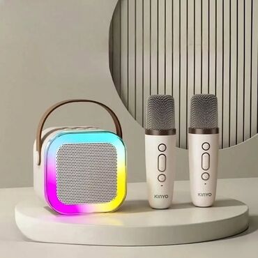 Игрушки: Детская Bluetooth-колонка с двумя микрофонами – для весёлого караоке!
