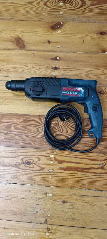 Digər tikinti materialları: Bosch GBH 2-24 DSE mis sargiyladi seliqeli istifade olunub