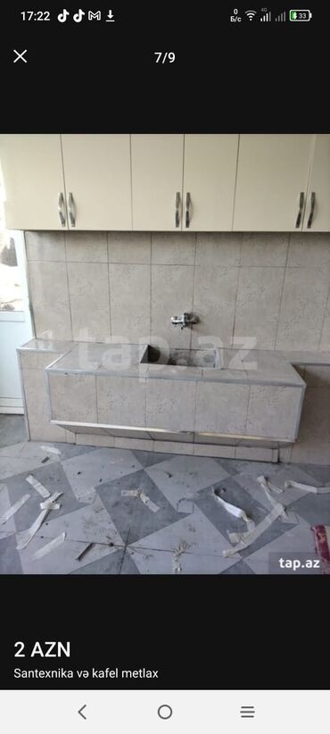Kafel və metlax: Təmir tikinti kafel metlax, rəngsaz, alciban suvaq santexnika və — 17