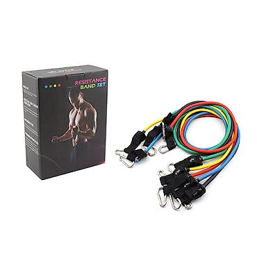 №: 5924 Məhsulun adı: Espander dəsti Resistance Band Set Pro, 5 əd