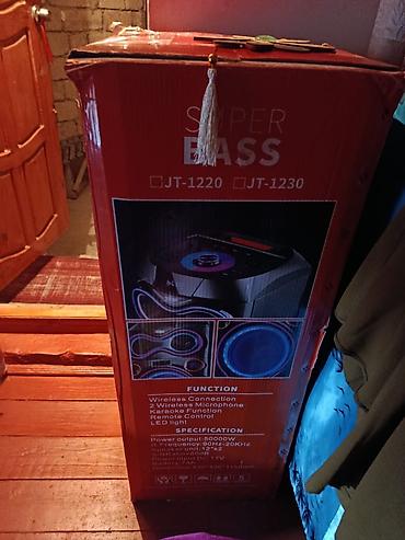 muz sentr: BVip JT-1220 portativ səs sistemi - 12" SUPER BASS sabvufer - Güc — 2