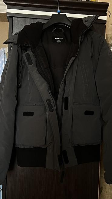 qiş: Qadin qış gödəkçəsi - Rəng: tünd boz - Model: qısa kəsim, bomber — 1