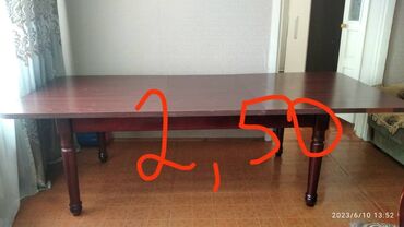 стол с стулом: Для зала Стол, цвет - Красный, Б/у