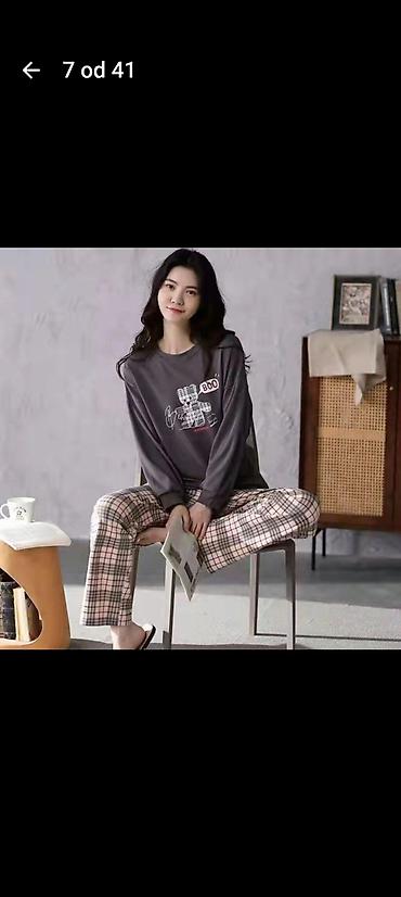 Pidžame: Ženske pidžame – dvodelni kompleti - Gornji deo: dug rukav, udoban — 7