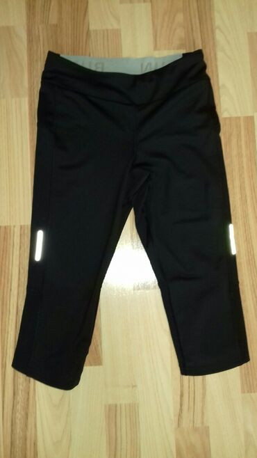 duboke kozne pantalone: S (EU 36), color - Black, Single-colored