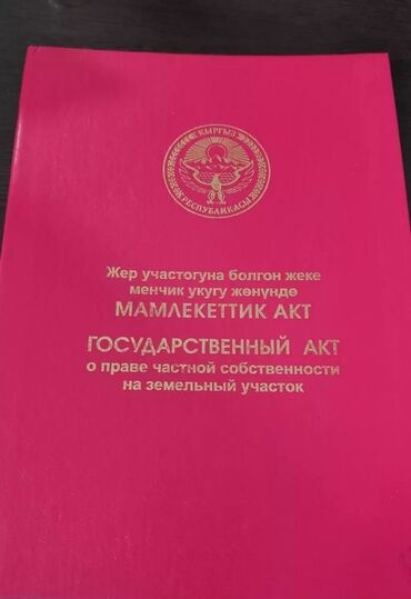 бишкек жер участок: 4 соток, Айыл чарба үчүн, Кызыл китеп