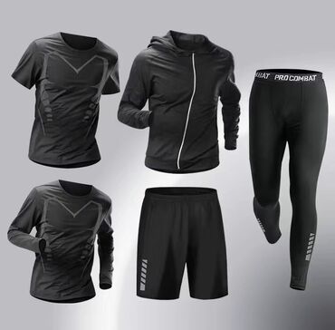 спортивные штаны мужские 66 70 размера: Спортивный костюм L (EU 40), цвет - Черный
