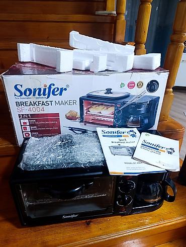 sonifer: Sonifer SF-4004 3‑in‑1 Breakfast Maker Funksiyalar: - Mini soba — 2